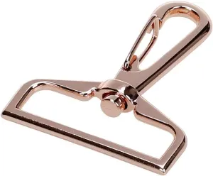 COTOWIN 1.5-inch Rose Gold Curved Lobster Clasps Swivel Trigger Clips Snap (Pack of 10)