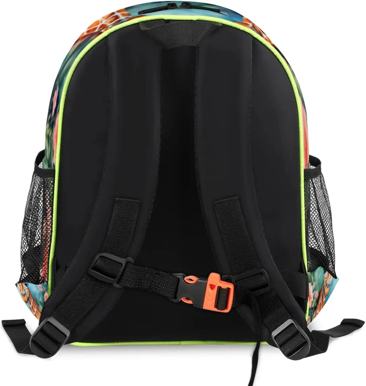 Couple Giraffes Custom Backpack with Name Cute Personalized Small Shoulder Bag Waterproof Travel Casual Backpack with Chest Strap 14.2in
