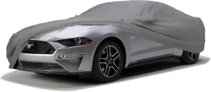 Covercraft Custom 3-Layer Moderate Climate Car Cover | C16649MC | Compatible with: 2005-2009 Ford Mustang Convertible (Excludes Shelby GT500 and Saleen Models) | Gray