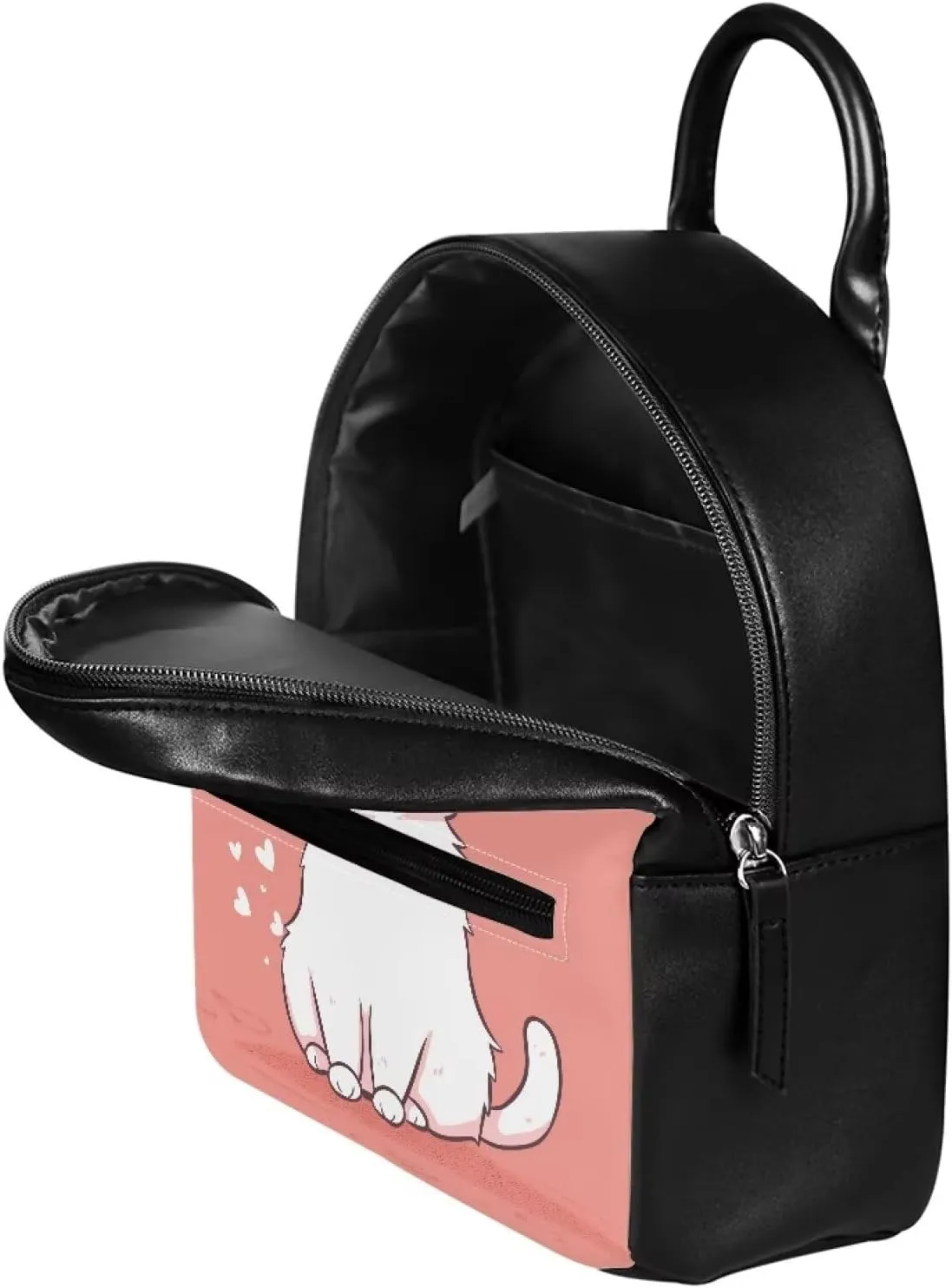 Cozeyat Cute Cat Mini Backpack Purse for Women Girls Cute Small Backpack Purse Casual Lightweight Daypack Fashion Bookbags Travel Bag Ladies Zipper Shoulder Bags