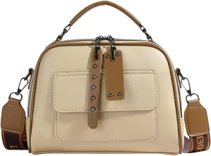 Crossbody Bag for Women,Chic Multi-Layer PU Handbag with Wide shoulder strap- Versatile Hobo Tote,Gifts