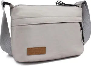 Crossbody Sling Bag Canvas Purse Small Shoulder Handbag 5 Pocket Casual Travel Messenger Hobo Bag Phone Satchel Backpack