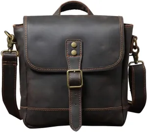 CSCDD Vintage Shoulder Bag Crossbody Bag Top Layer Handmade Cowhide Handbag