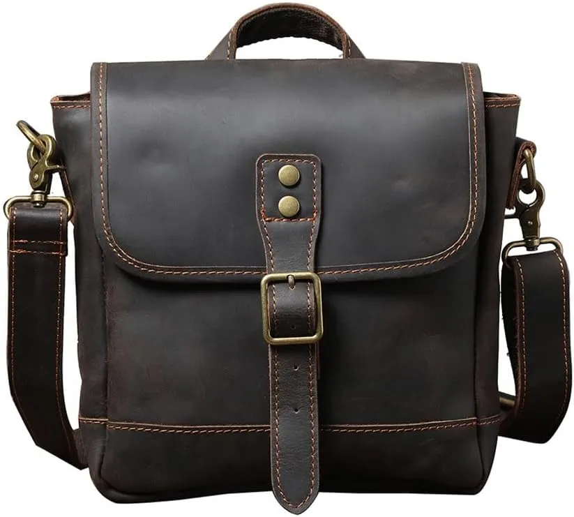 CSCDD Vintage Shoulder Bag Crossbody Bag Top Layer Handmade Cowhide Handbag