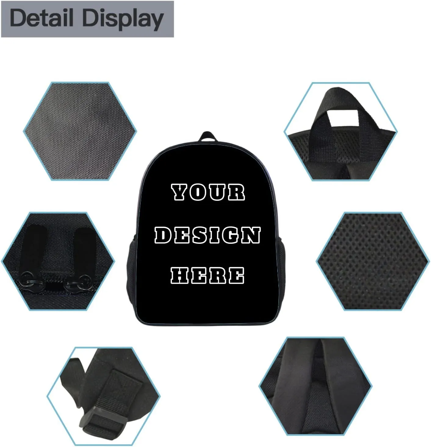 Custom Backpack for Boy Girl, Custom Personalized Text Image Backpack, Customize Laptop Backpack for Men Women, Custom 17In Casual with Laptop Compartment Travel Backpack