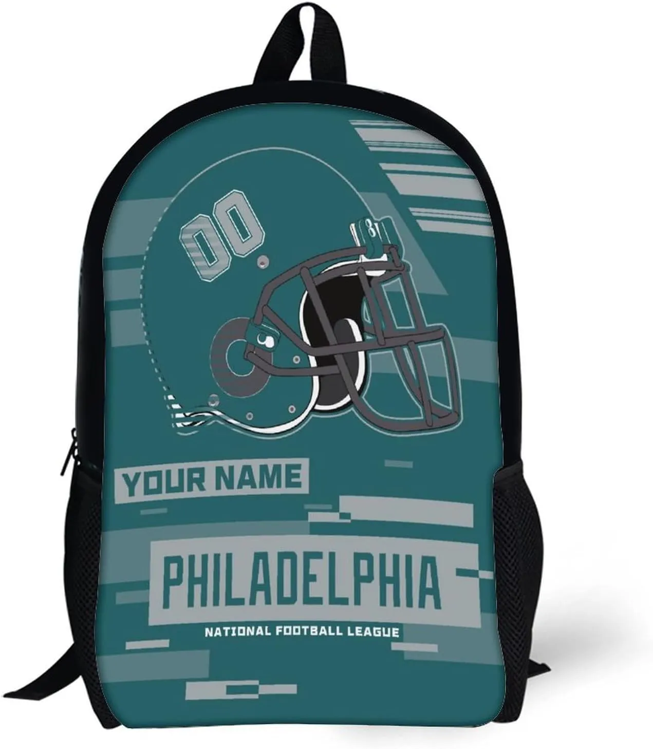 Custom Philadelphia Backpack Personalized Name Number 17 Inch Laptop Shoulder Bag Fan Gift for Boy Girl Men Women