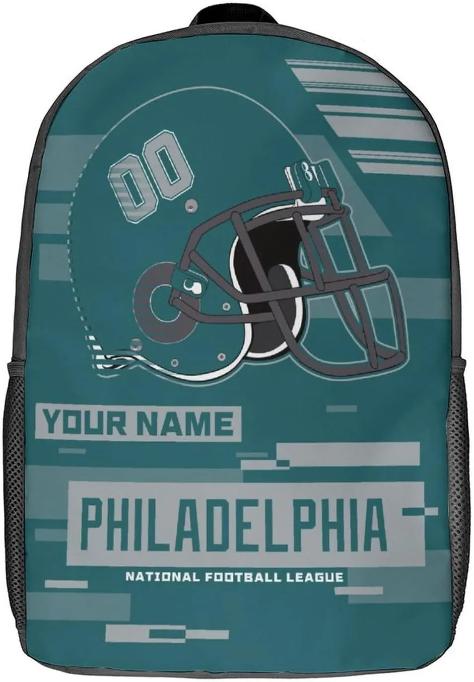 Custom Philadelphia Backpack Personalized Name Number 17 Inch Laptop Shoulder Bag Fan Gift for Boy Girl Men Women