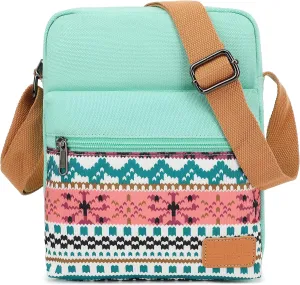 Cute Crossbody Bag and Purse Casual Canvas Shoulder Bag for Women