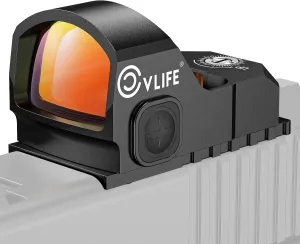 CVLIFE WolfProwl Red Dot Sight for Pistol Compatible with RMR Footprint, 3 MOA Compact Reflex Sight with Adapter Plate for MOS, Motion Awake Pistol Red Dot for RMR Footprint