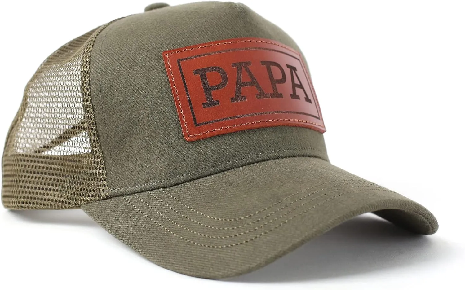 Dad Hat Gift for Father's Day - New Grandpa Gift Trucker Hat for Dad Golf Hat with Custom Leather Patch