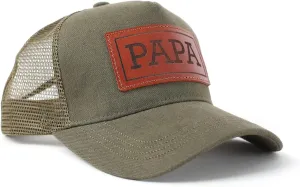 Dad Hat Gift for Father's Day - New Grandpa Gift Trucker Hat for Dad Golf Hat with Custom Leather Patch
