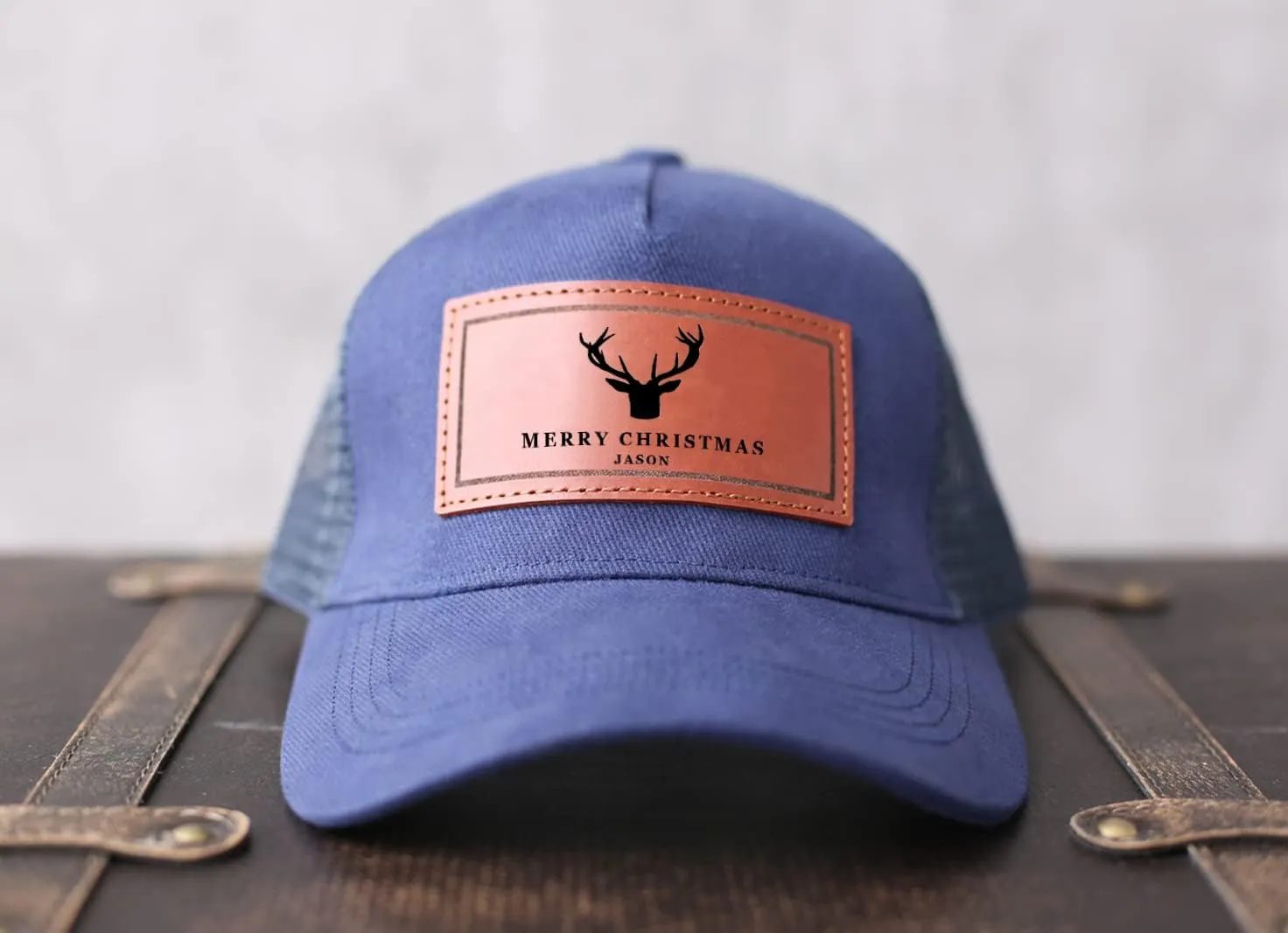 Dad Hat Gift for Father's Day - New Grandpa Gift Trucker Hat for Dad Golf Hat with Custom Leather Patch
