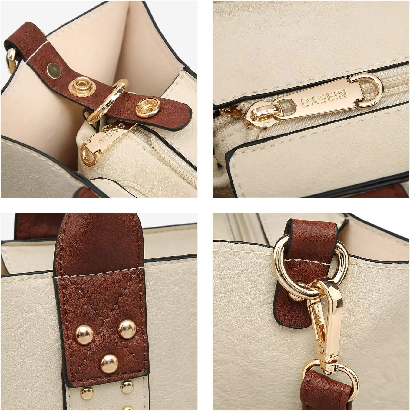 Dasein Purses Handbags for Women Tote Wallet Set Top Handle Satchel Shoulder Hobo Bag 3pcs