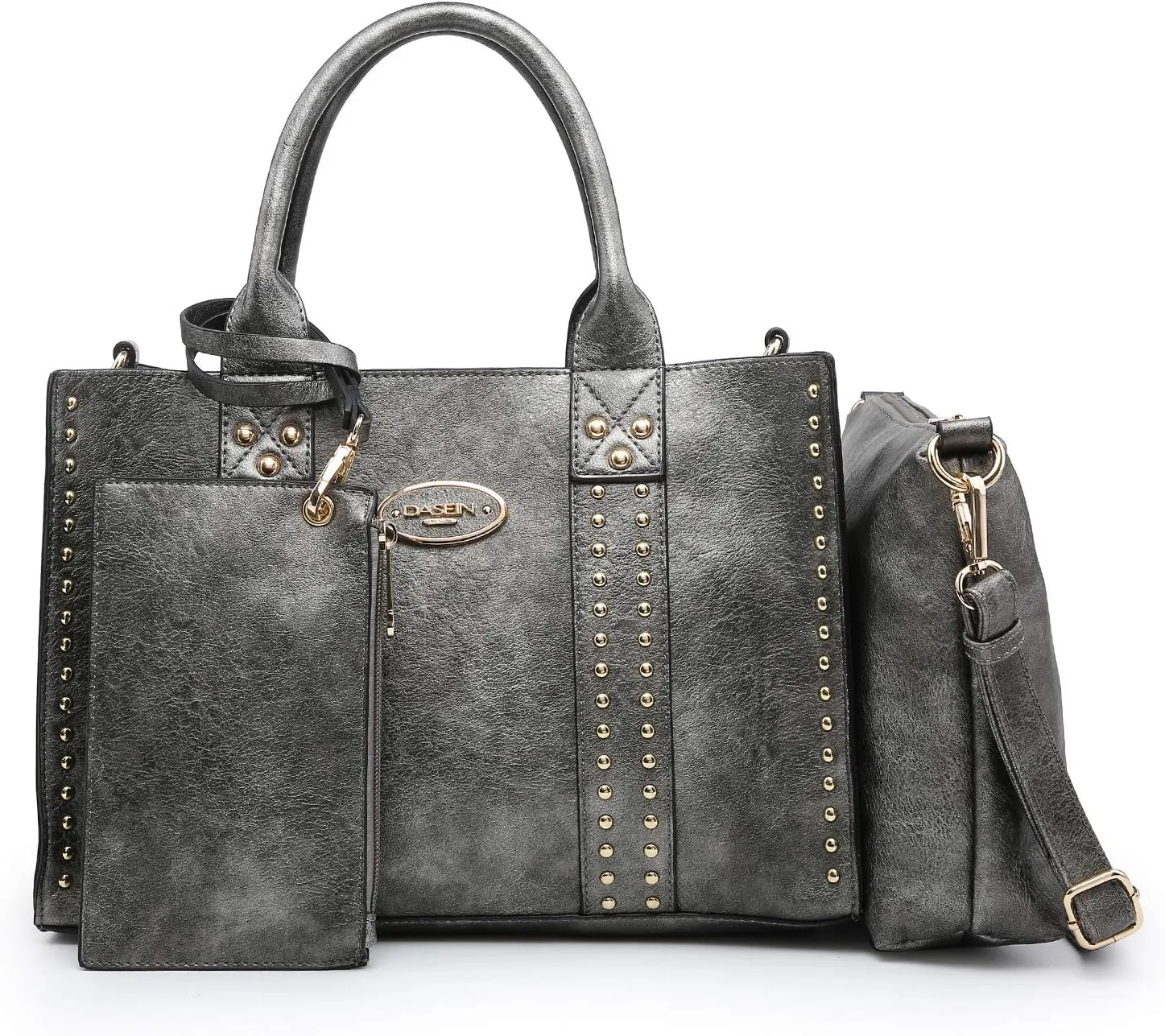 Dasein Purses Handbags for Women Tote Wallet Set Top Handle Satchel Shoulder Hobo Bag 3pcs