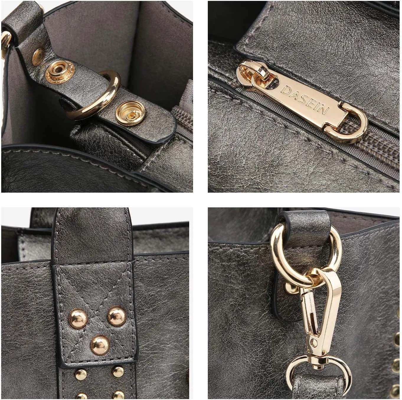Dasein Purses Handbags for Women Tote Wallet Set Top Handle Satchel Shoulder Hobo Bag 3pcs