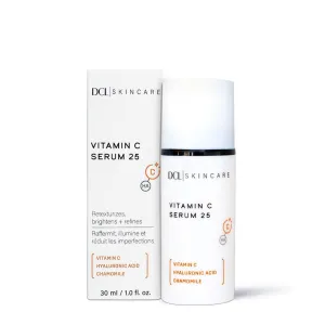DCL Skincare Vitamin C Serum 25 with 25% Vitamin C & Hyaluronic Acid, 1 fl oz.