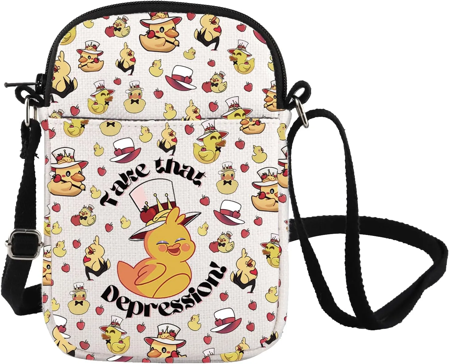Demon Anime Crossbody Bag Hotel Cartoon Movie Merch Take That Depression Shoulder Bag Demon Fan Tote Bag
