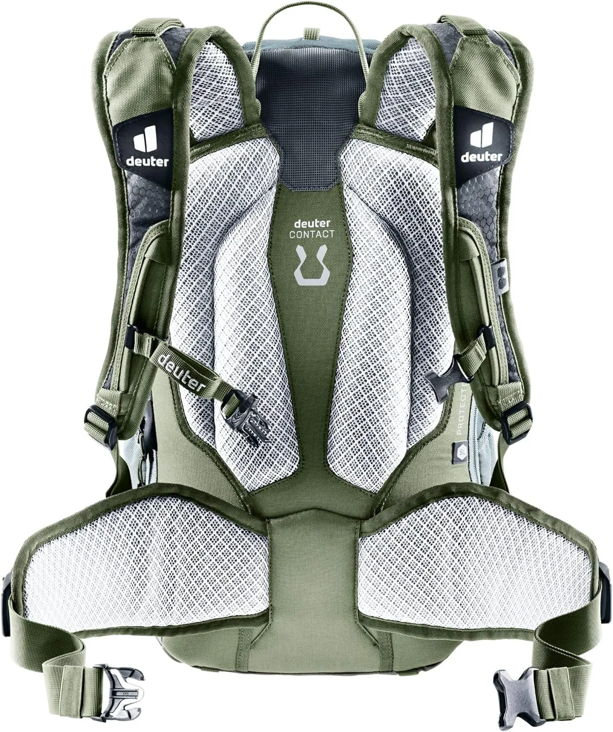 DEUTER Women's Attack 18 SL Bicycle Backpack with Protector, Sage-Khaki, 18 l