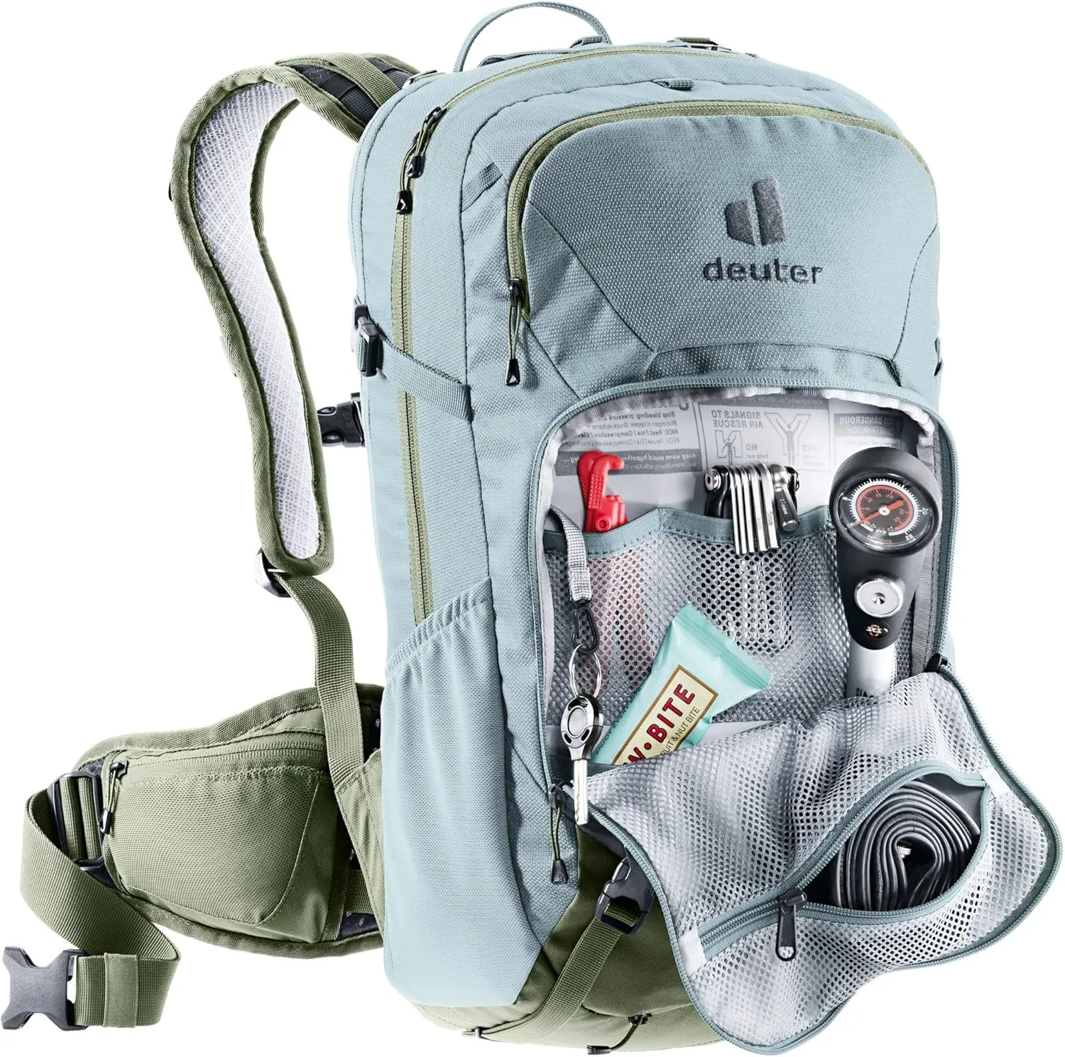 DEUTER Women's Attack 18 SL Bicycle Backpack with Protector, Sage-Khaki, 18 l