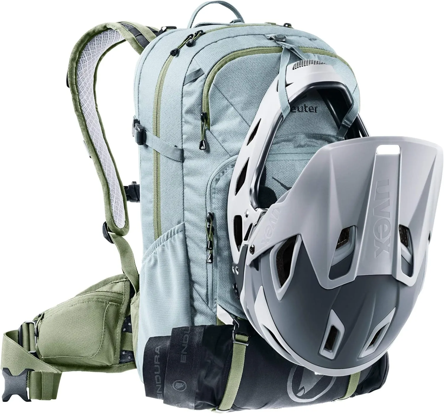 DEUTER Women's Attack 18 SL Bicycle Backpack with Protector, Sage-Khaki, 18 l