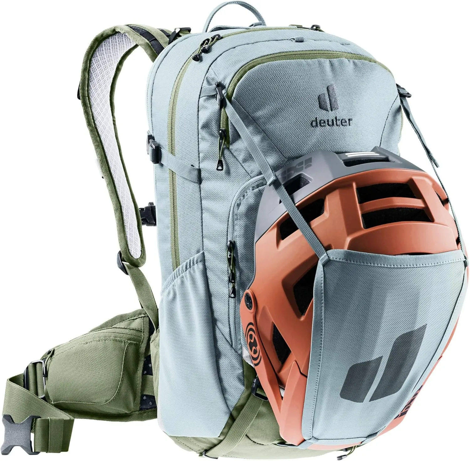 DEUTER Women's Attack 18 SL Bicycle Backpack with Protector, Sage-Khaki, 18 l