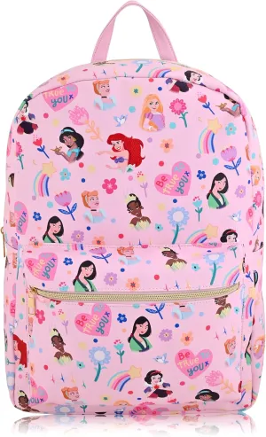 Disney Princess Backpack for Girls, Boys, Women, Men, Adults, Unisex | Cute PU Leather Large Princess Travel Backpack Purse Shoulder Purse | Disney Princess Bag and Disney Princess Accessories