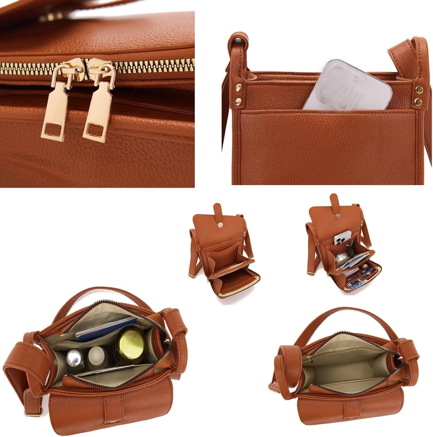 Dollver Crossbody Purse Dollver Unique Design Crossbody Leather Bag Dollver Crossbody Bag for Women