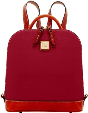 Dooney & Bourke Handbag, Pebble Grain Zip Pod Backpack - Red