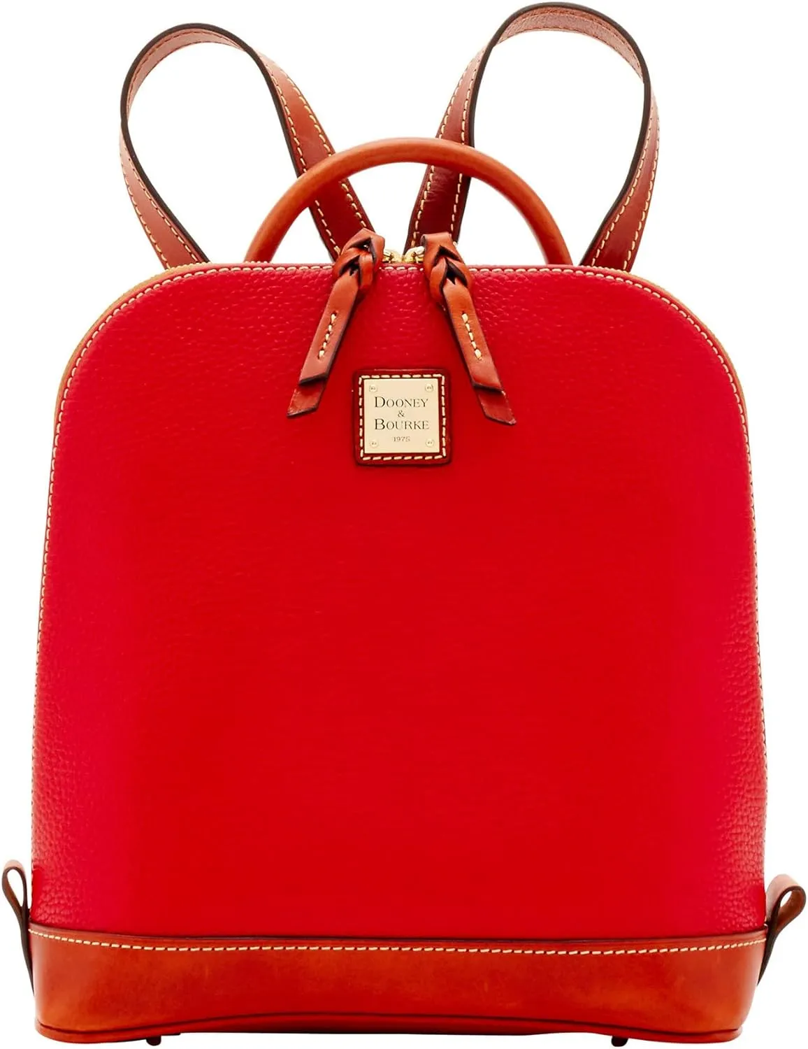 Dooney & Bourke Handbag, Pebble Grain Zip Pod Backpack - Red