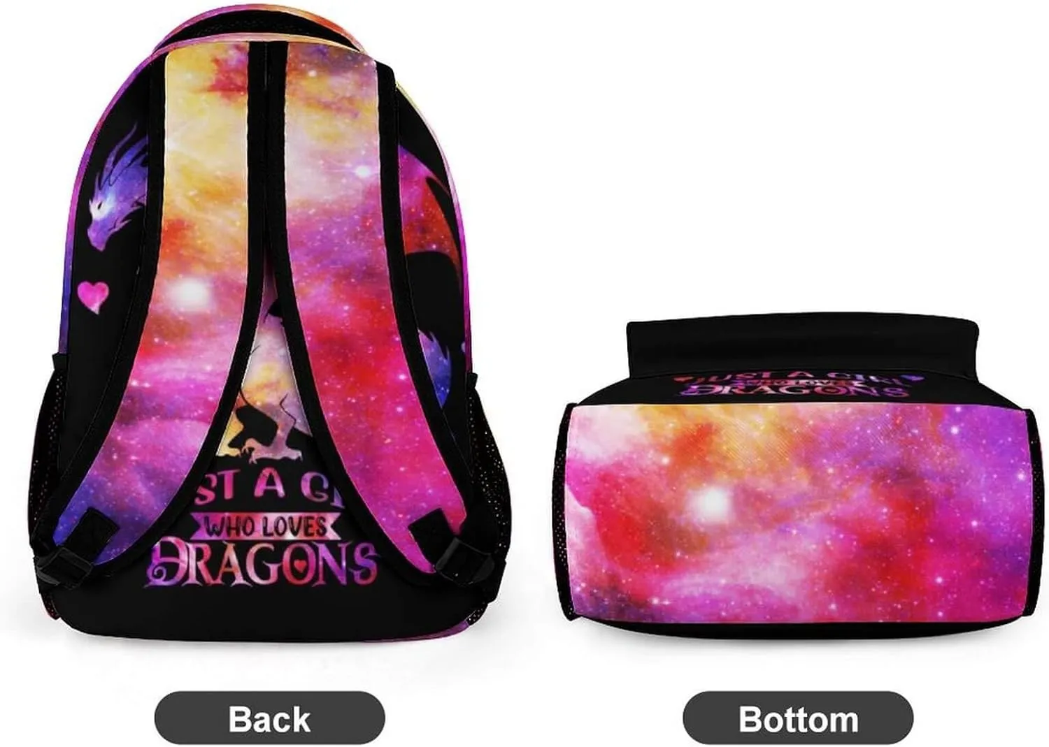 Dragon School Backpack, 16 Inch Cool Dragon Themed Bookbag for Kids Girls Boys, Personality School Backpack for Students Children, Lightweight, Large Capacity