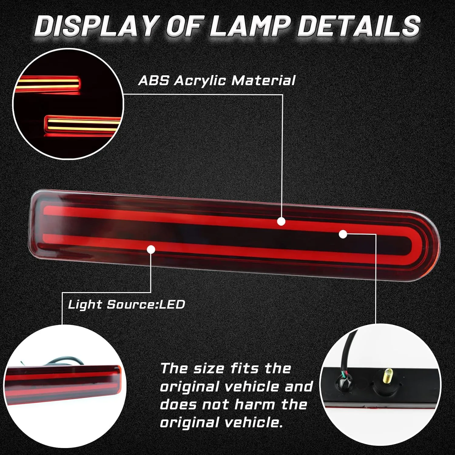 DRL Red Lens LED Rear Fog Daytime Running Lamp Dynamic Sequential LED Turn Signal Light Function Compatible with Toyota FJ Cruiser 2007-2022 Accessories