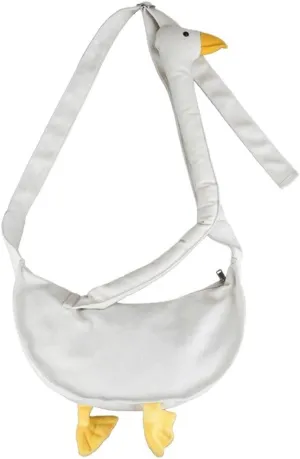 Duck Style Crossbody Bag Large Tote Fashion Shoulder Bag Cute Purses Unique Handbag Cartoon Canvas Girl Bag