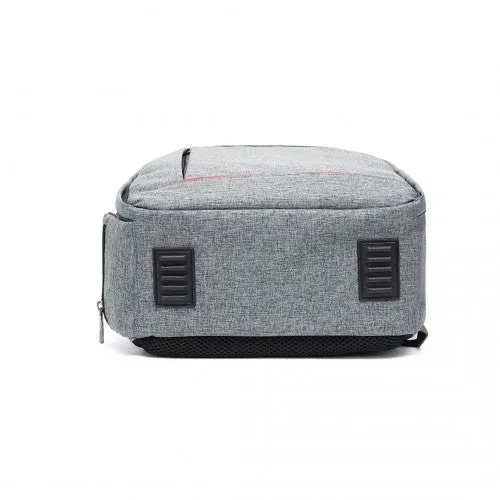 E6928 - Kono Water Resistant Shockproof DSLR Camera Backpack - Light Grey