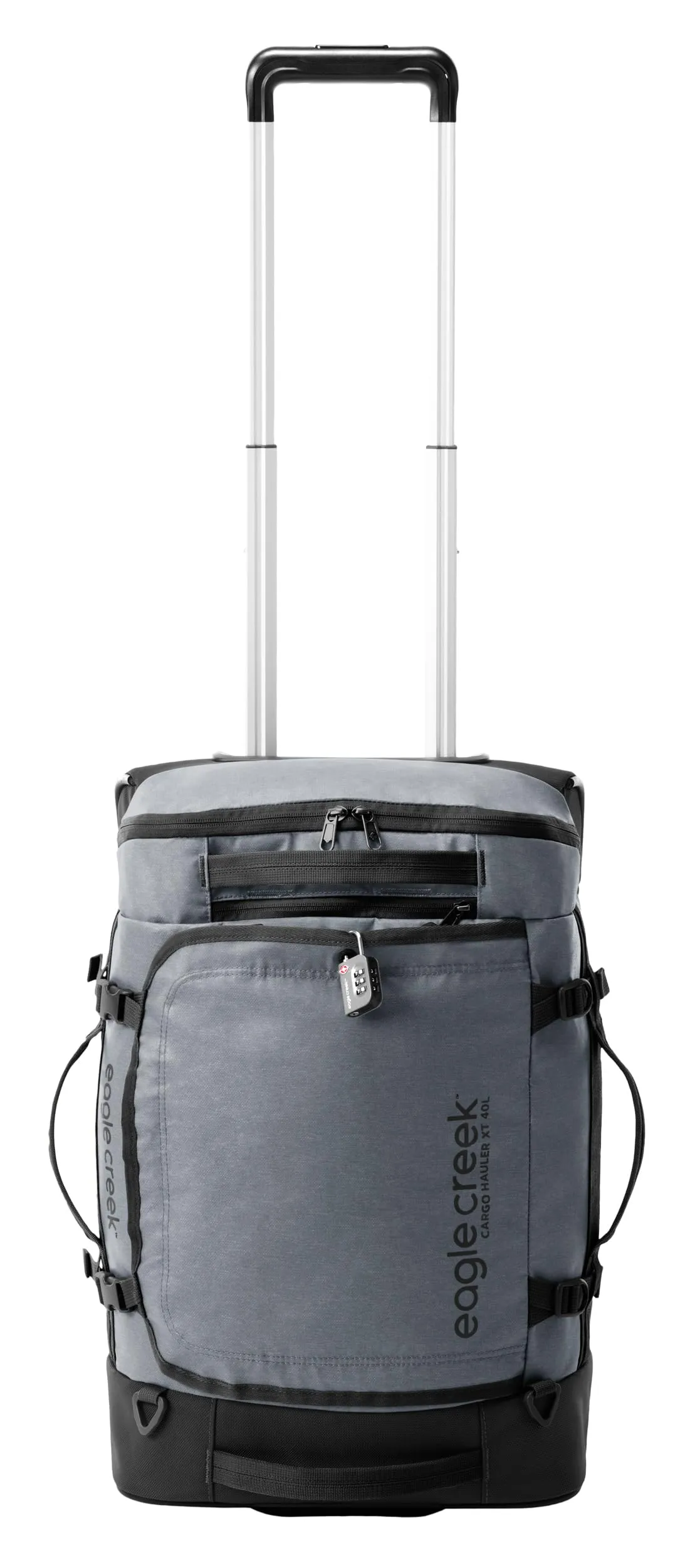 Eagle Creek Cargo Hauler XT Wheeled Luggage Duffel with Telescoping Handle and Straps, Lockable U-Lid, Top Compartment, and Compression Straps