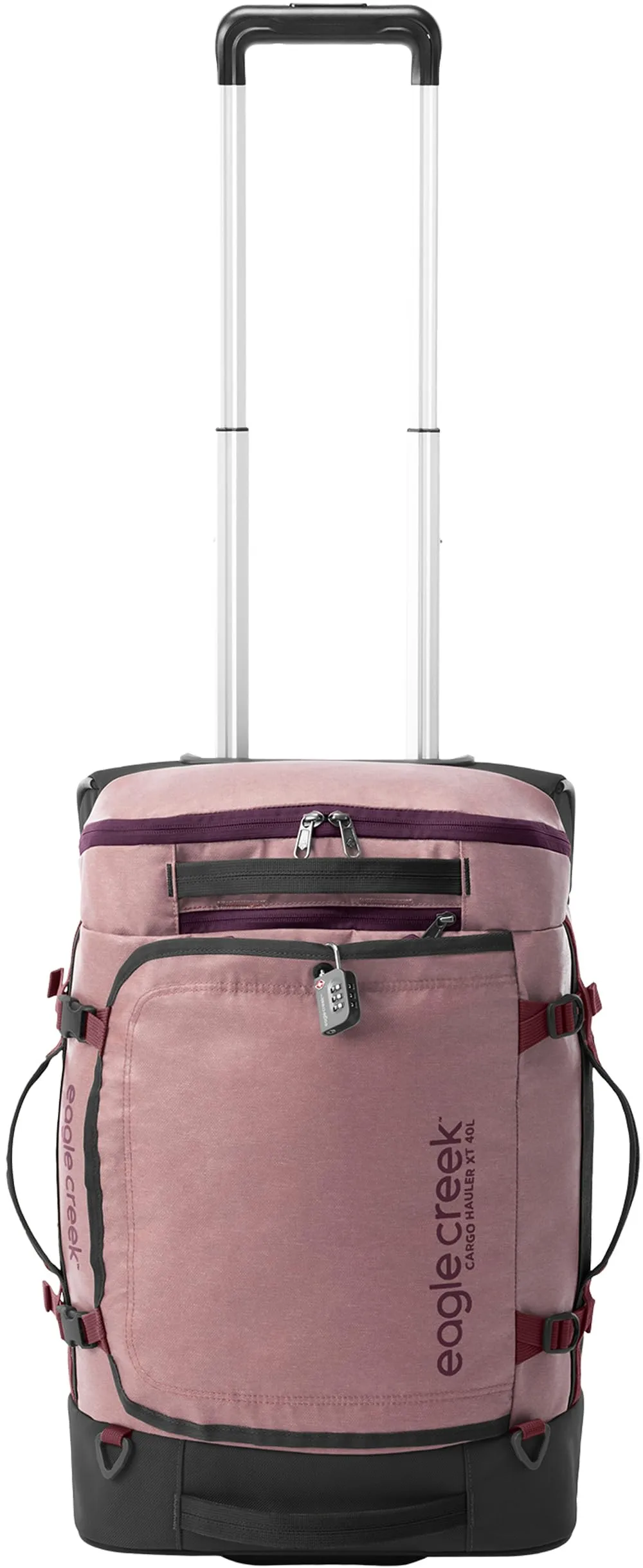 Eagle Creek Cargo Hauler XT Wheeled Luggage Duffel with Telescoping Handle and Straps, Lockable U-Lid, Top Compartment, and Compression Straps