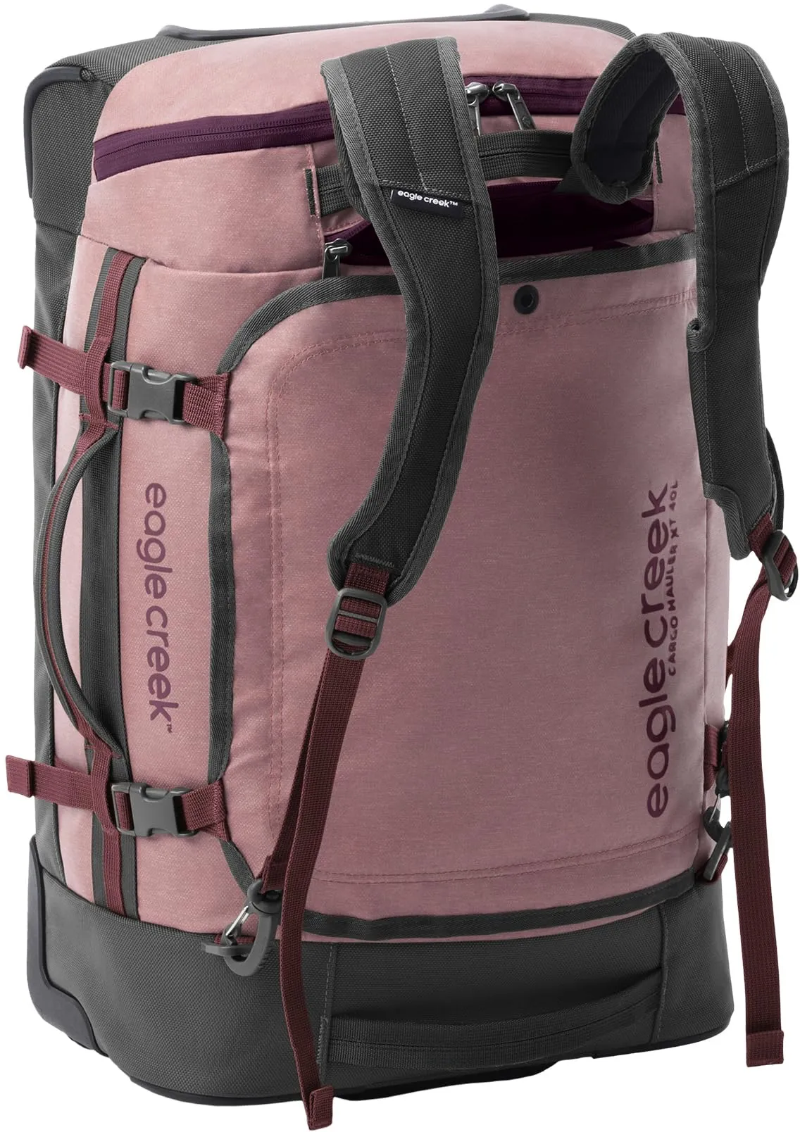 Eagle Creek Cargo Hauler XT Wheeled Luggage Duffel with Telescoping Handle and Straps, Lockable U-Lid, Top Compartment, and Compression Straps