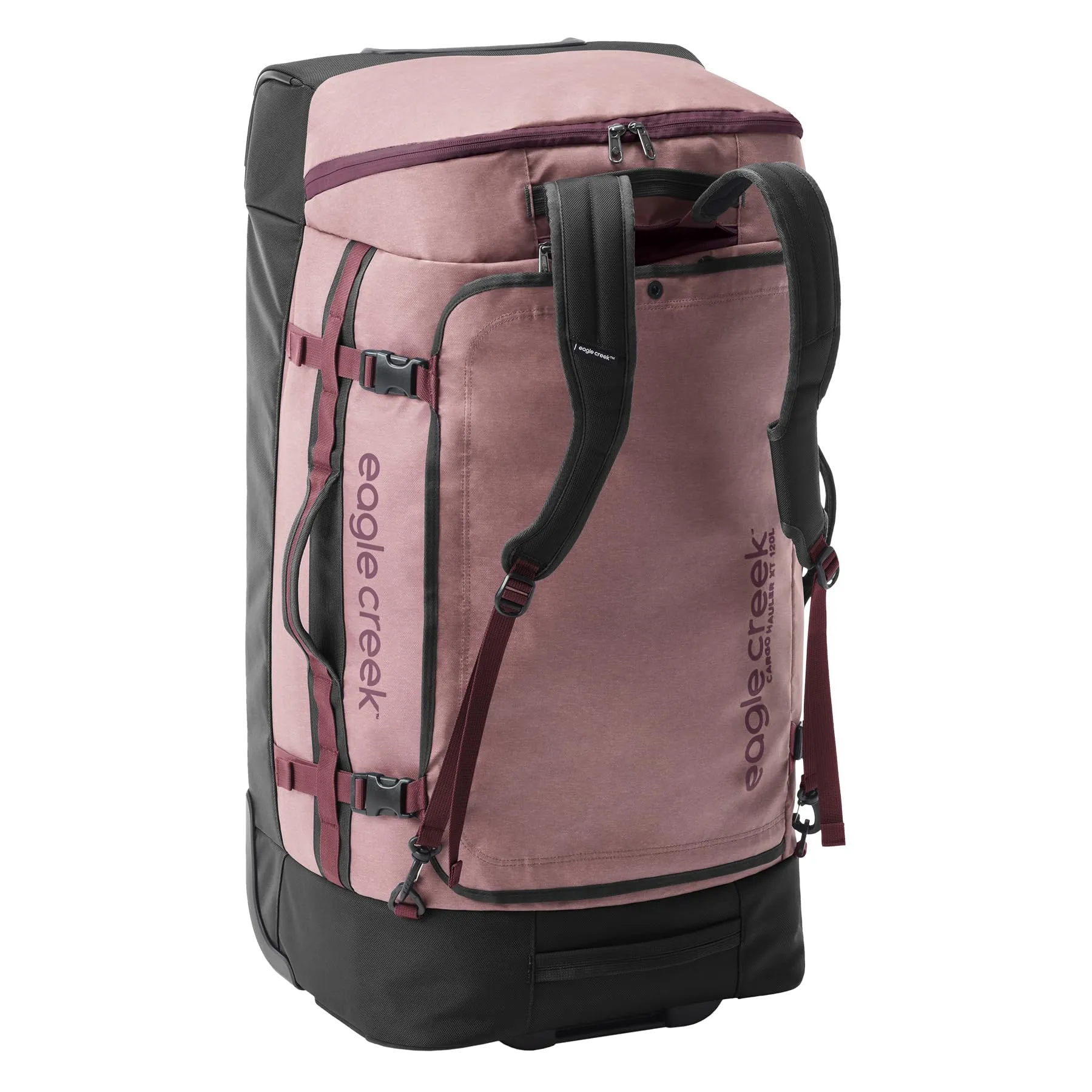 Eagle Creek Cargo Hauler XT Wheeled Luggage Duffel with Telescoping Handle and Straps, Lockable U-Lid, Top Compartment, and Compression Straps
