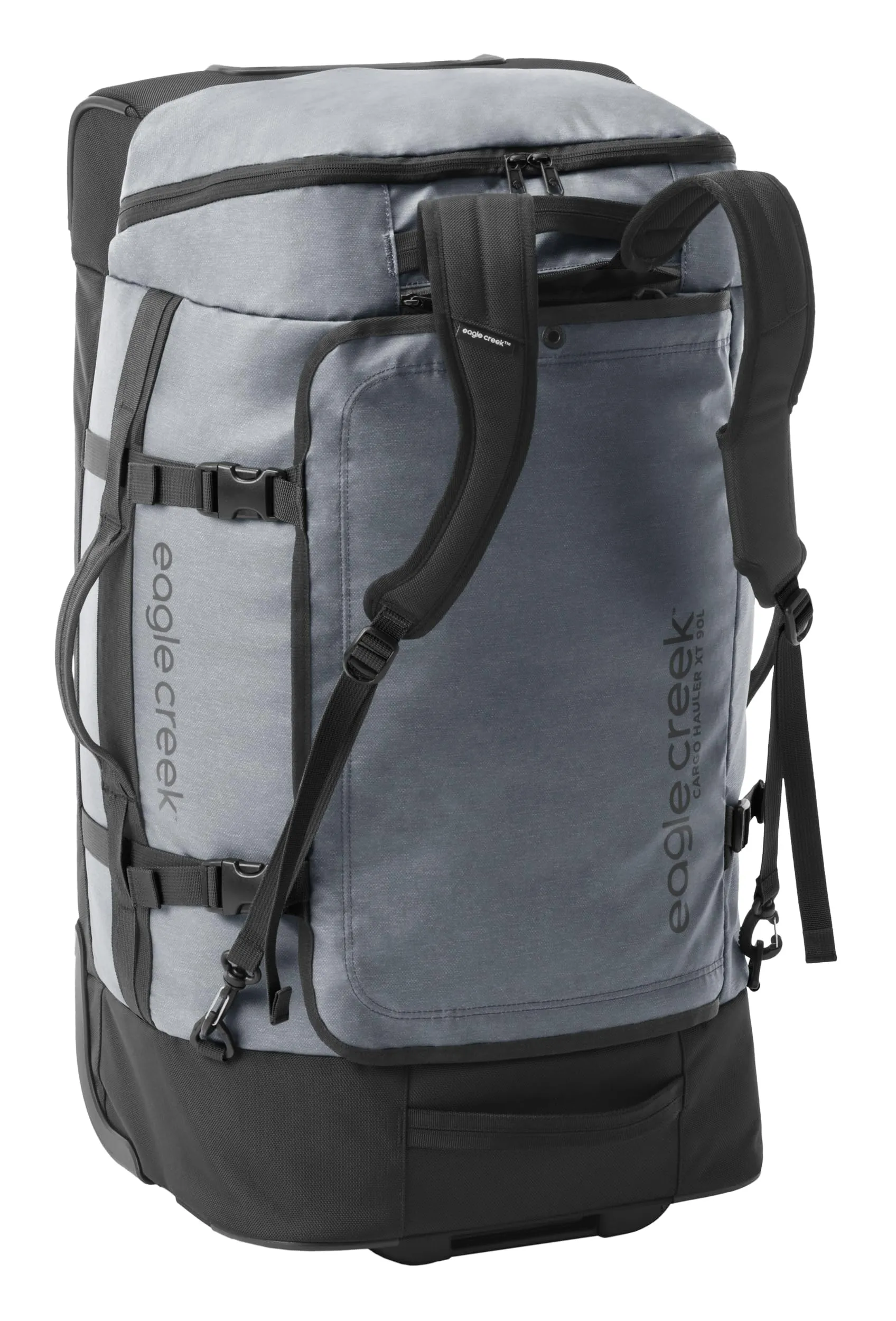 Eagle Creek Cargo Hauler XT Wheeled Luggage Duffel with Telescoping Handle and Straps, Lockable U-Lid, Top Compartment, and Compression Straps