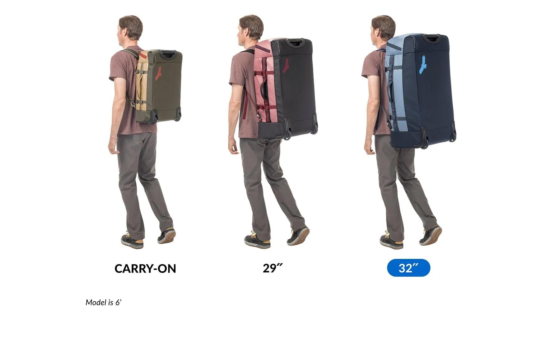 Eagle Creek Cargo Hauler XT Wheeled Luggage Duffel with Telescoping Handle and Straps, Lockable U-Lid, Top Compartment, and Compression Straps