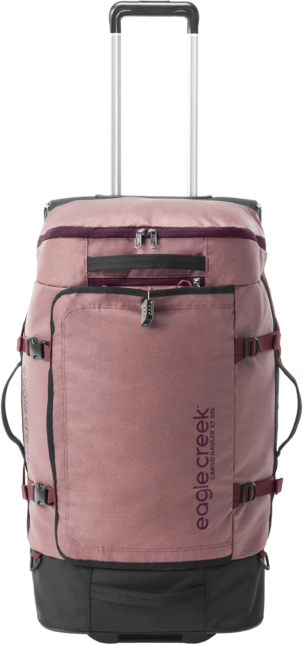 Eagle Creek Cargo Hauler XT Wheeled Luggage Duffel with Telescoping Handle and Straps, Lockable U-Lid, Top Compartment, and Compression Straps