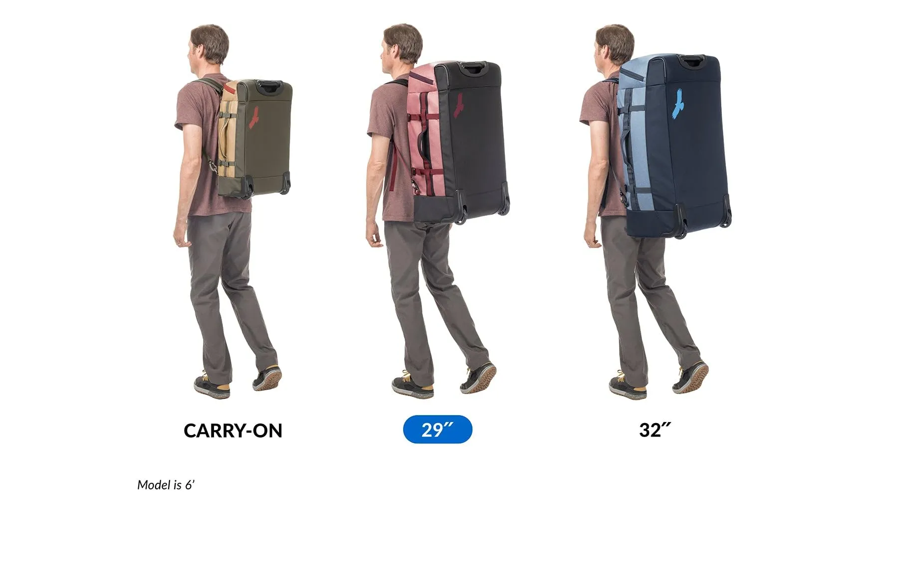 Eagle Creek Cargo Hauler XT Wheeled Luggage Duffel with Telescoping Handle and Straps, Lockable U-Lid, Top Compartment, and Compression Straps