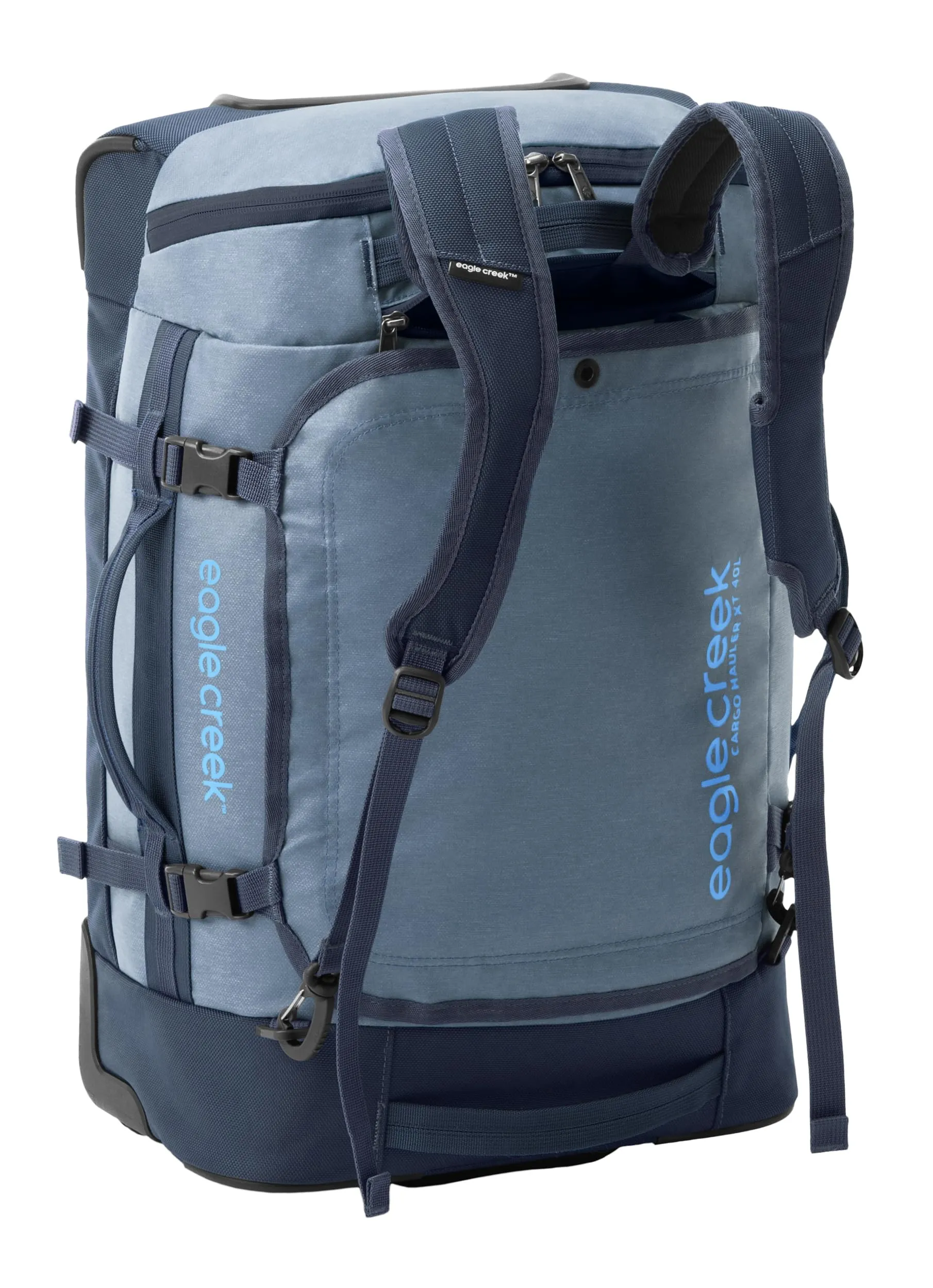 Eagle Creek Cargo Hauler XT Wheeled Luggage Duffel with Telescoping Handle and Straps, Lockable U-Lid, Top Compartment, and Compression Straps