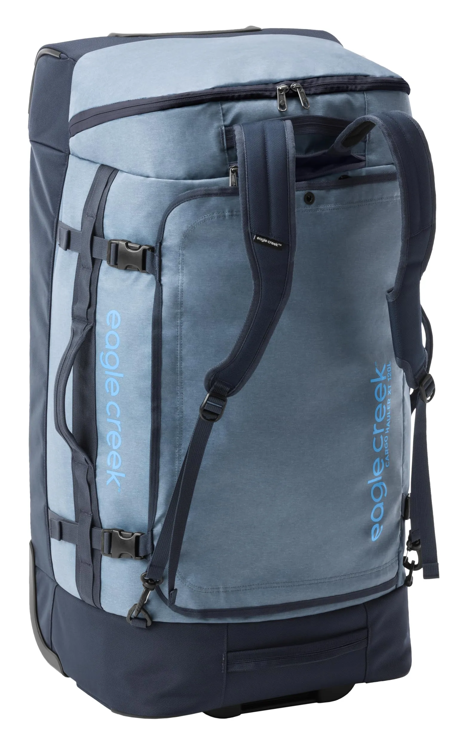 Eagle Creek Cargo Hauler XT Wheeled Luggage Duffel with Telescoping Handle and Straps, Lockable U-Lid, Top Compartment, and Compression Straps