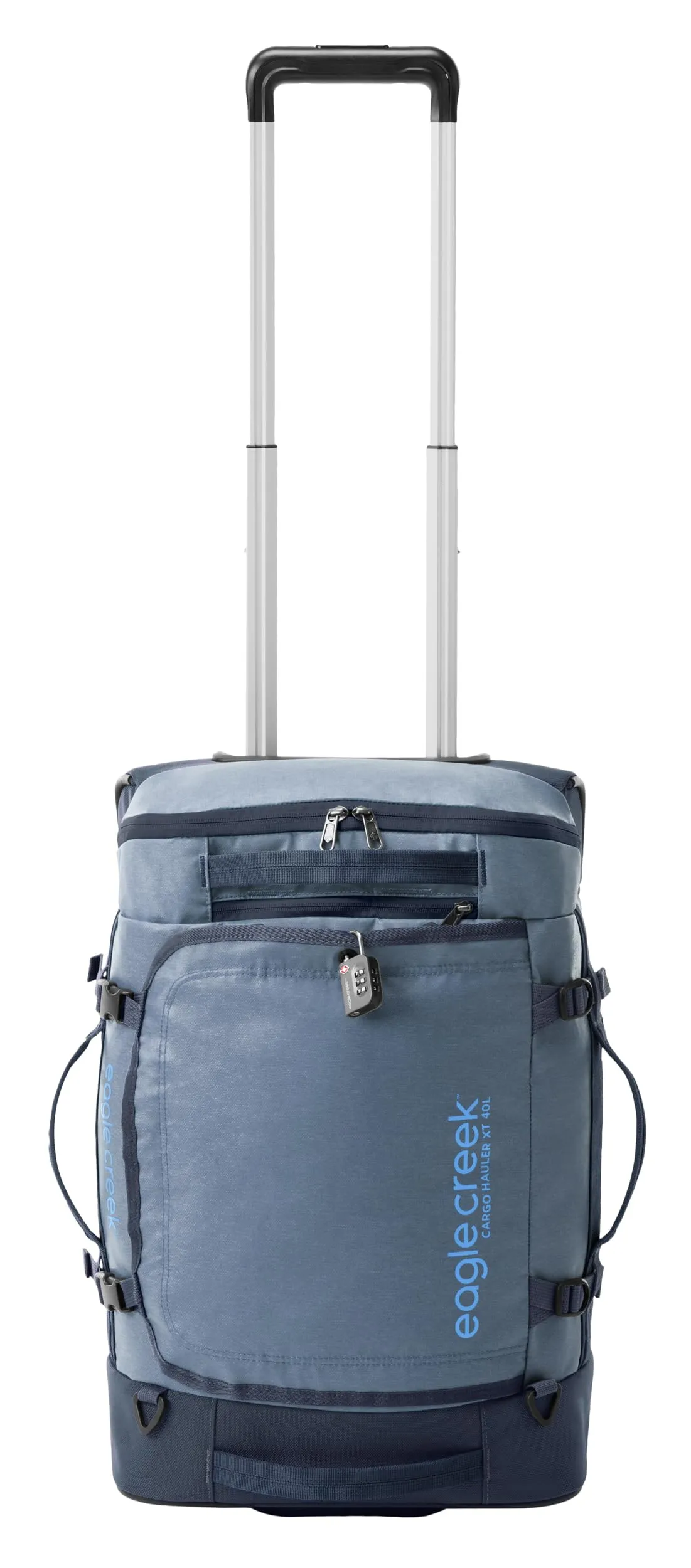 Eagle Creek Cargo Hauler XT Wheeled Luggage Duffel with Telescoping Handle and Straps, Lockable U-Lid, Top Compartment, and Compression Straps