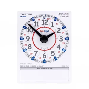 EasyRead Twin Time cards - Student Edition (Pack of 10)