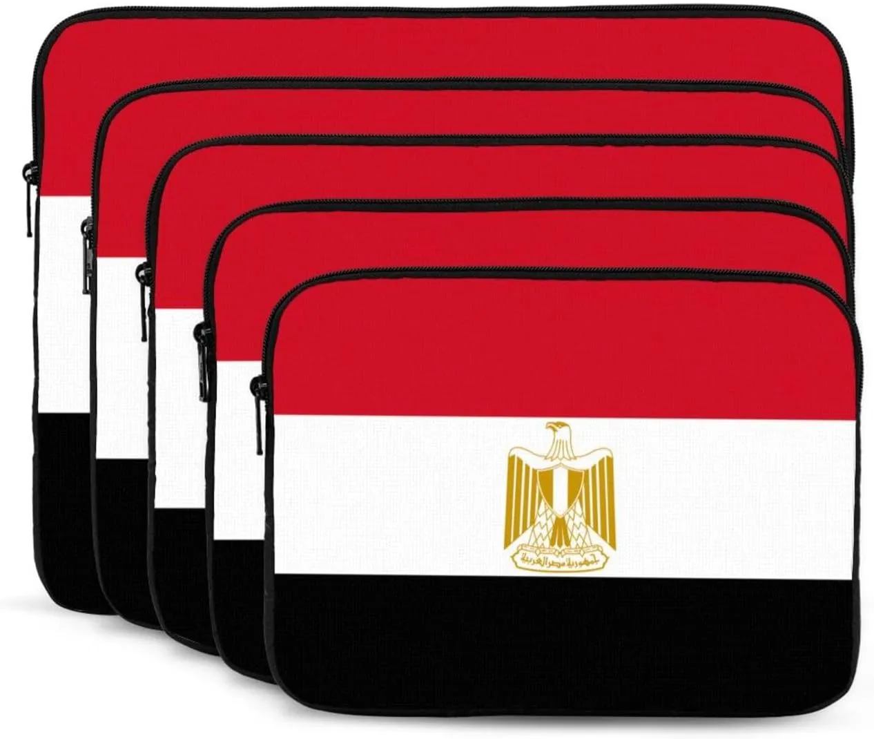 Egyptian Flag Prints Shockproof Portable Laptop Sleeve Bag 13 inch for Men and Women Business Travel, Office Daily Use