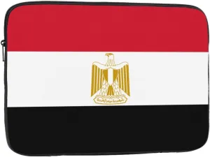 Egyptian Flag Prints Shockproof Portable Laptop Sleeve Bag 13 inch for Men and Women Business Travel, Office Daily Use