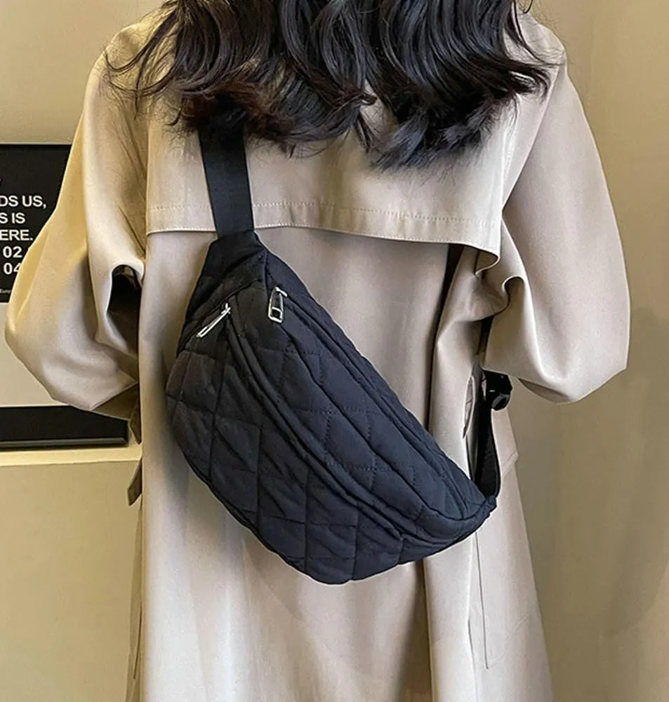 Epsion Crossbody Bag for Women handBag with Adjustable Strap 2 Zippers Lightweight Canvas Bag 2024