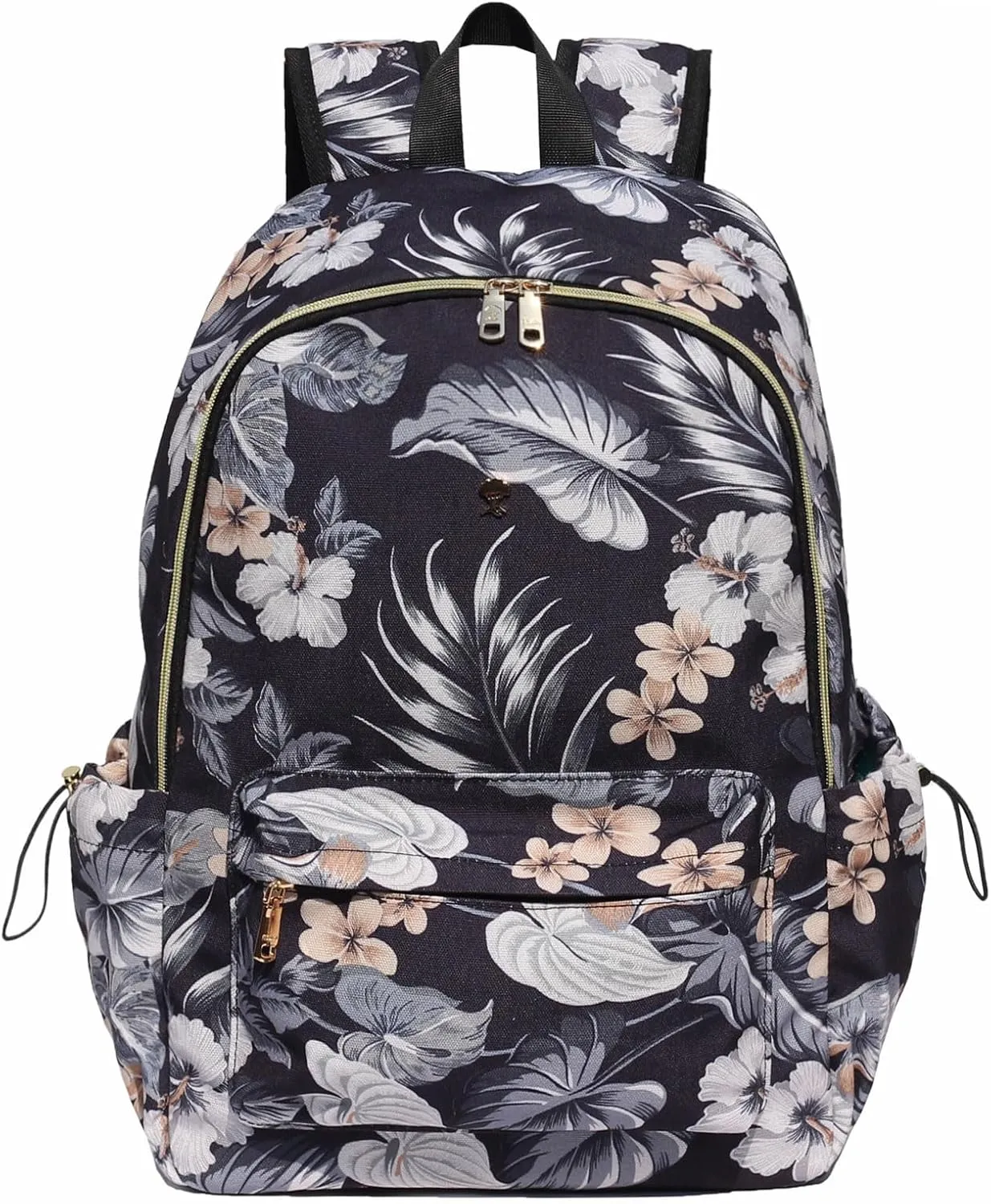 ESVAN Personalized Gifts Backpack Canvas Linen Nylon 17 inch Laptop Bag for Women Casual College