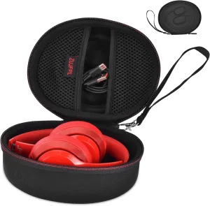 EVA Hard Case for Beats Solo3/Solo2/ Solo 4 Wireless On-Ear Headphones,Premium Travel Protective Carrying Storage Bag(Black)